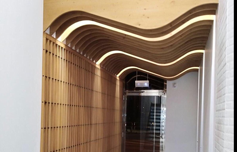 SPIGO GROUP Soluciones en madera - Proyecto: Portal en Estella Navarra 2