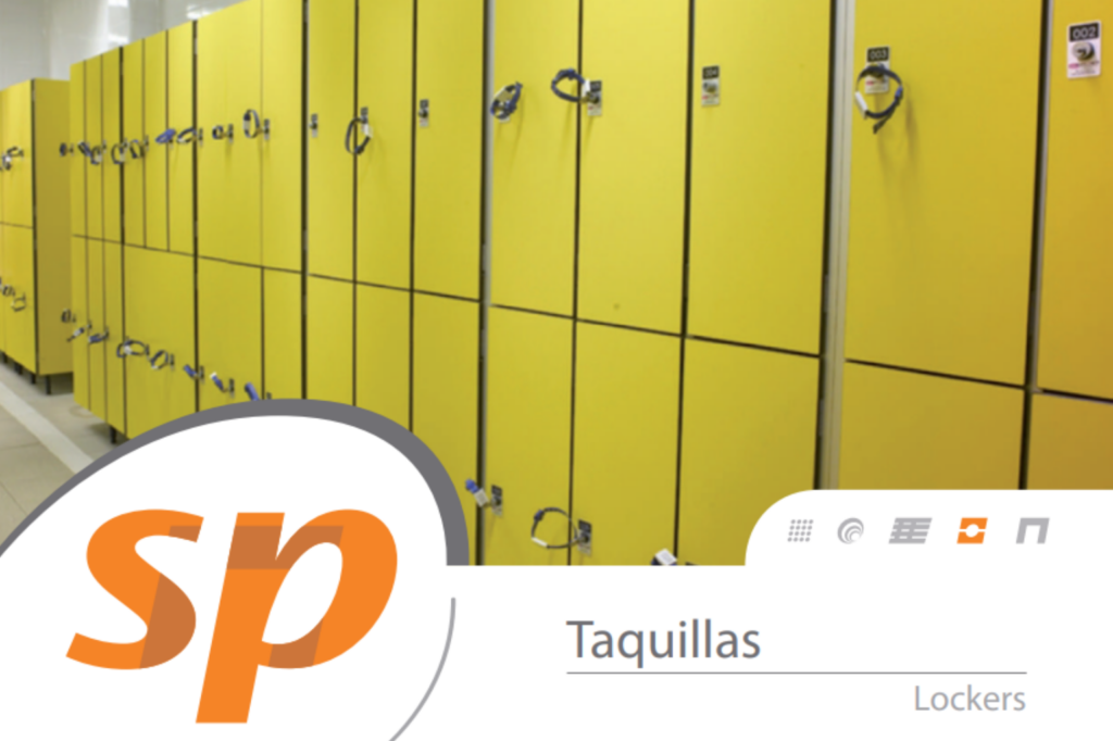 Bancos, mamparas cabinas y taquillas fenólicas para baños