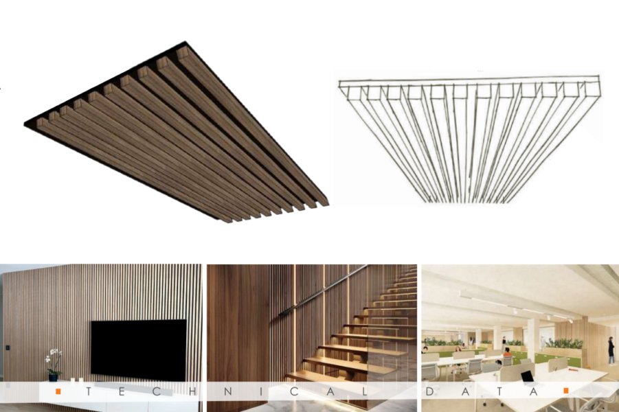 listones de madera decorativos PET 4