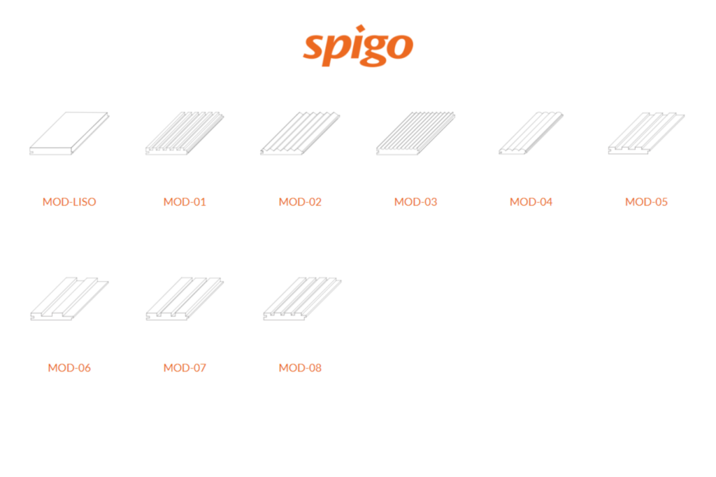 Paneles decorativos de madera para pared. Paneles alistonados dest 01